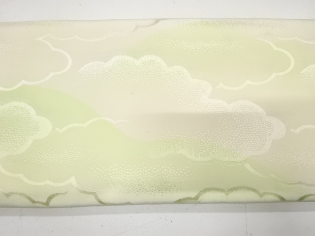  アンティーク　雲模様織り出し　長襦袢洗い張り